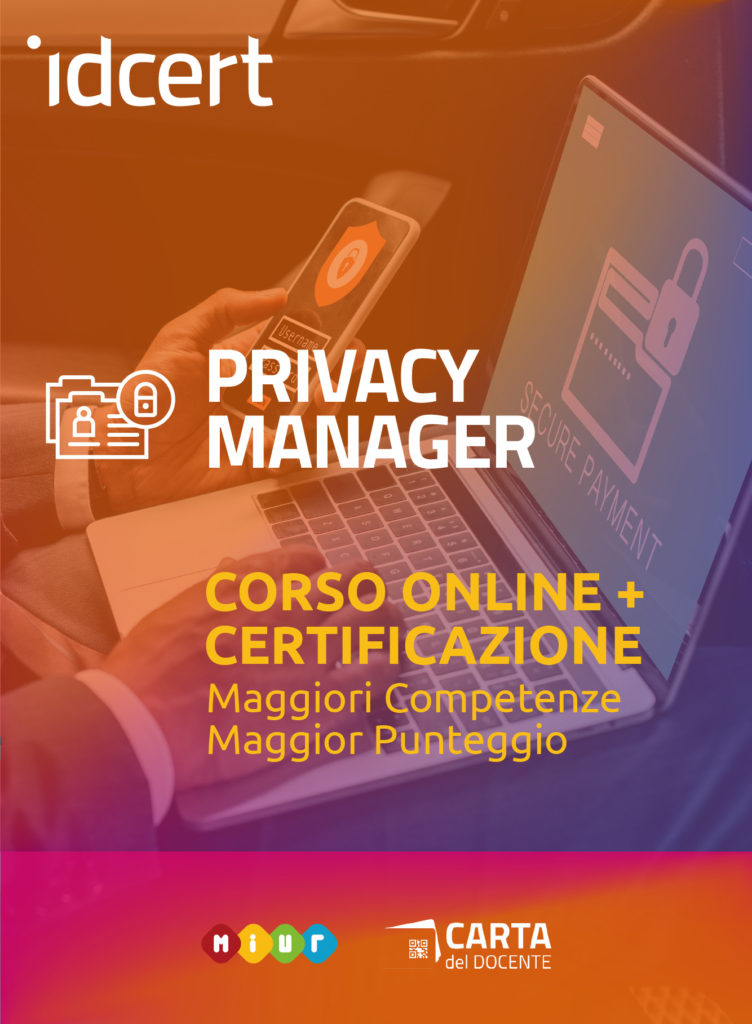 Corso IDCERT Privacy Manager