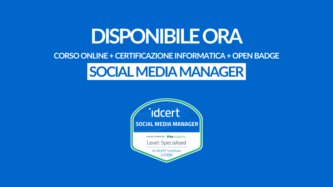 CORSO + CERTIFICAZIONE INFORMATICA + OPEN BADGE